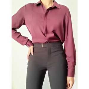 Blouse, H&M work top, Size 6, Purple